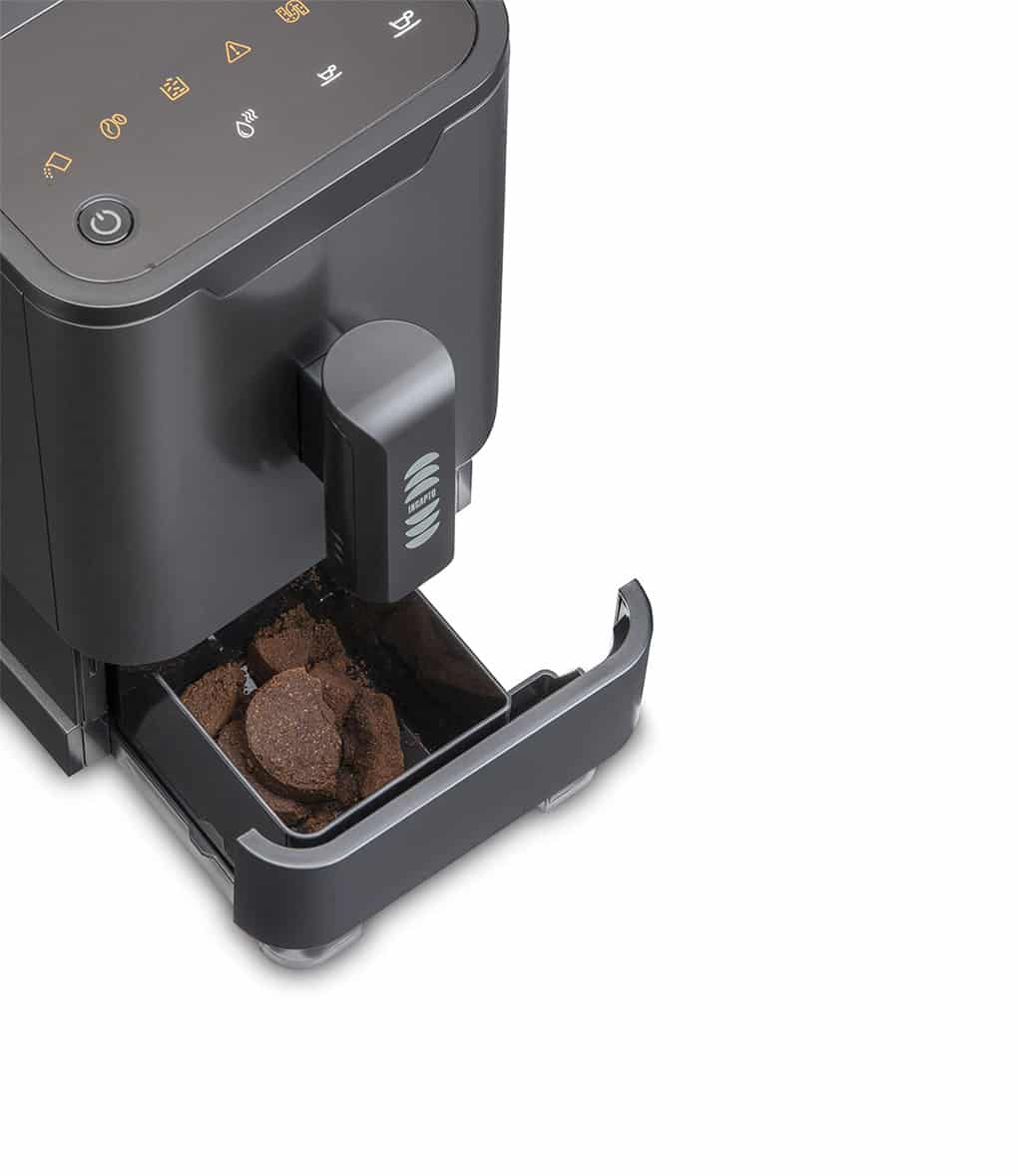 1470W Negra 18x31x40 cm Incapto Cafetera Super automática de café en Grano Molido Regulable Espresso y Largo 19 Bares 