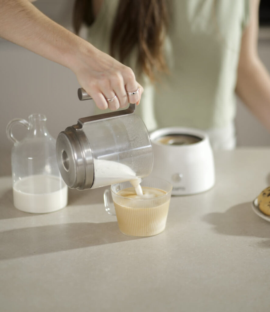 Espumador para café, espumador de leche, espumador automático de leche  caliente y fría 4 en 1, vaporizador de leche de acero inoxidable para  latte